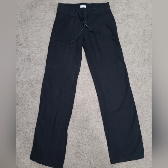 COPY - Black linen pants - Picture 1 of 12